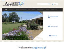 Tablet Screenshot of anglicanlife.org.nz